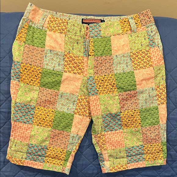 Vineyard Vines Multicolor Patchwork Shorts - Picture 1 of 4